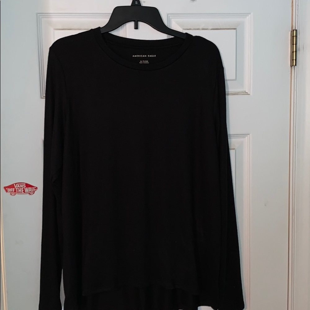 black sweater